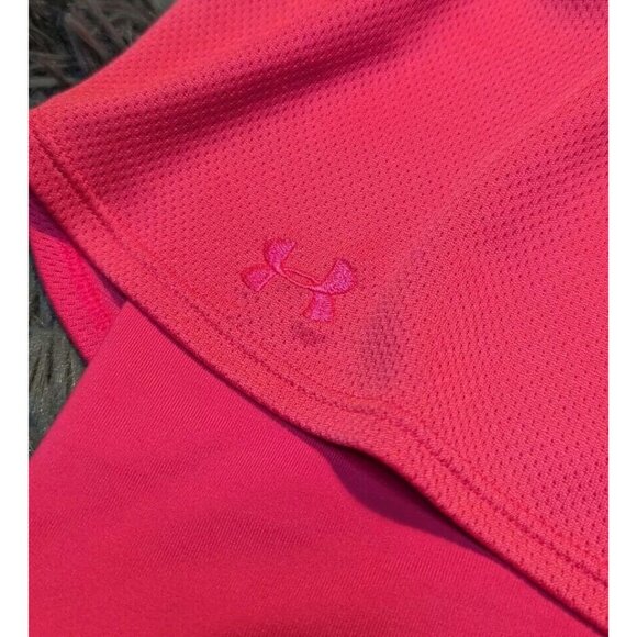 Under Armour Womens Pink Semi-Fitted Heatgear Athletic Running Shorts Lined XS-S - Picture 5 of 8